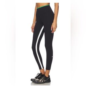 Splits59 Easton rigor high waist 7/8 legging in black and grass